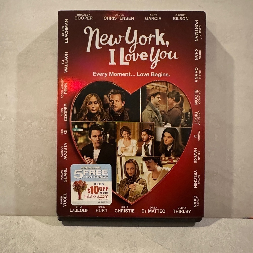 New York, I Love You DVD Bradley Cooper Natalie Portman With Cover